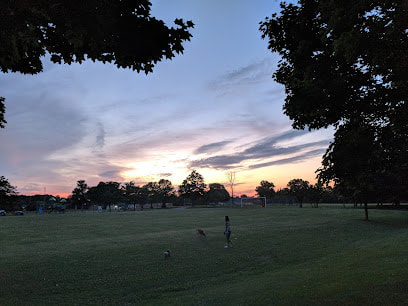 View of a park at dusk in Raymerville-Markville East, Markham Ontario